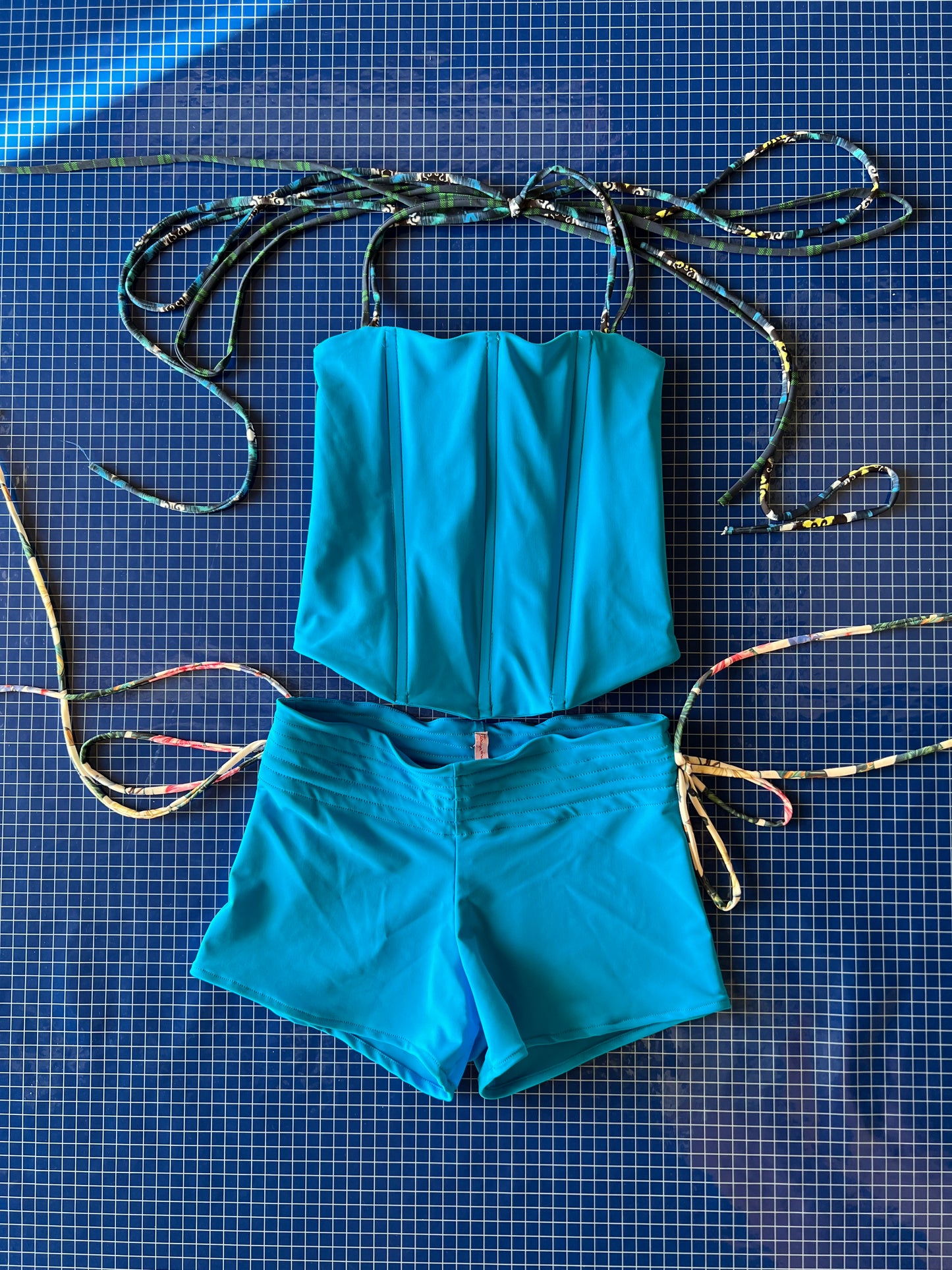 Corset blu