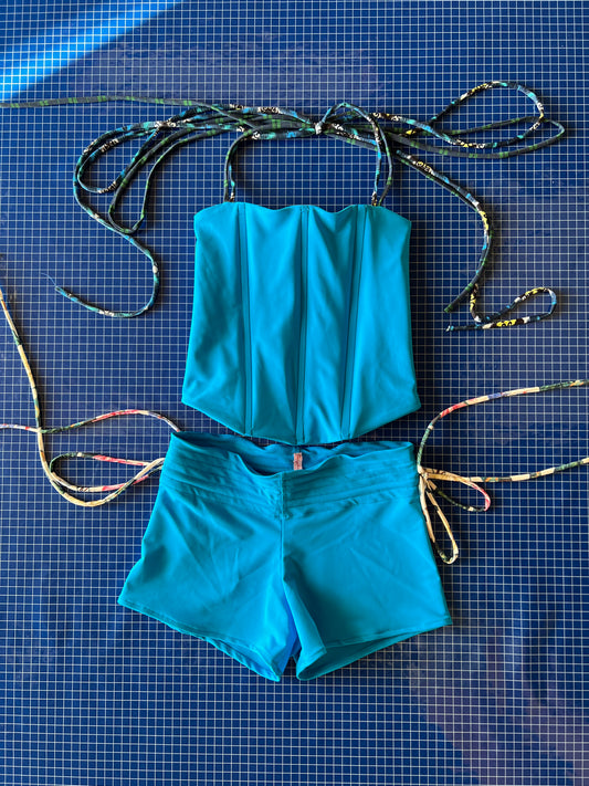 Corset blu
